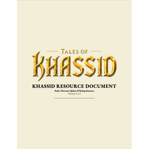 Khassid Resource Document Khassid Resource Document